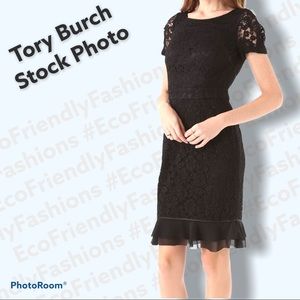 Tory Burch Bovary Lace Dress in Black